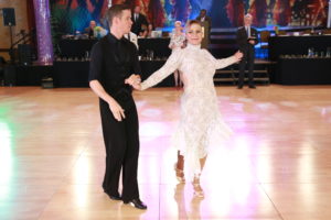 Ivory lace smooth rhythm convertible dancesport ballroom dress