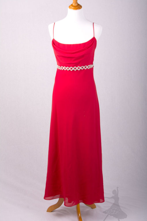 red evening gown formal beginner ballroom dress