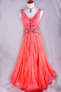 Diamond Coral Smooth Dress