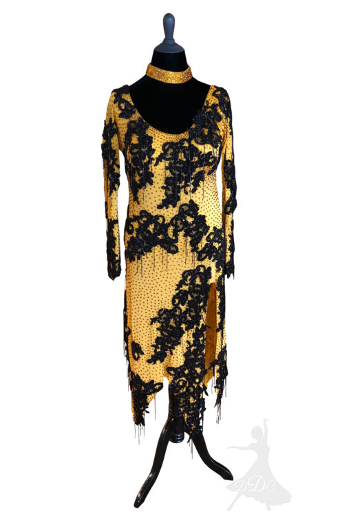 Golden Damask Rhythm Dress
