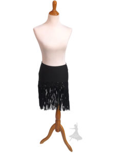 Black Fringe Skirt