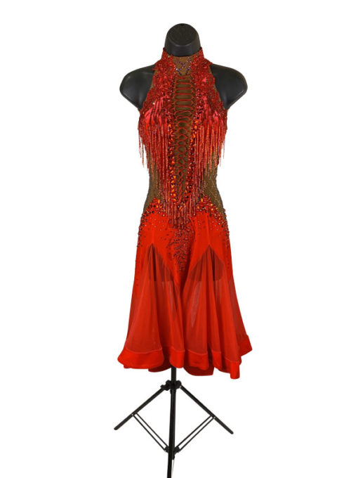 Red Volcano Rhythm Dress