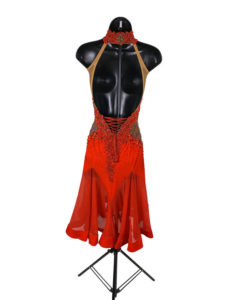Red Volcano Rhythm Dress