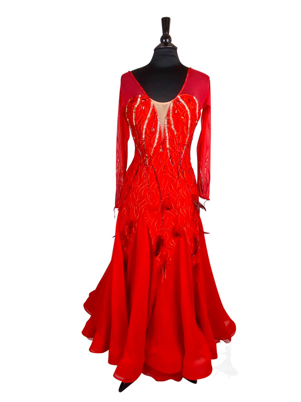 Passionate Rouge | Dance Dress Couture